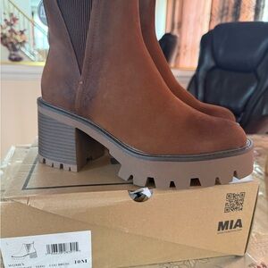 MIA Women's Heeled Boots in Rich Brown